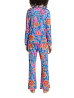 Daniela Floral Cotton-Blend Pajamas