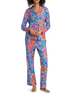 Daniela Floral Cotton-Blend Pajamas