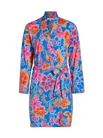 Daniela Floral Tie-Waist Robe