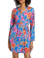 Daniela Floral Tie-Waist Robe