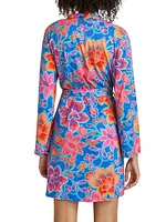 Daniela Floral Tie-Waist Robe