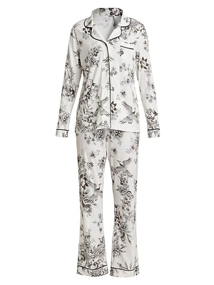 Dreamer Floral Cotton-Blend Pajamas