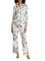 Dreamer Floral Cotton-Blend Pajamas