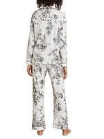 Dreamer Floral Cotton-Blend Pajamas