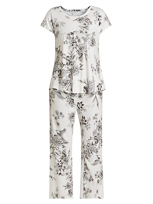 Dreamer Floral Cotton-Blend Pajamas