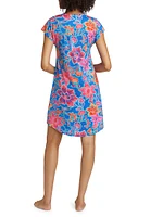 Daniela Floral Cotton-Blend Sleep Dress