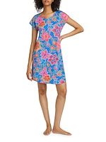 Daniela Floral Cotton-Blend Sleep Dress