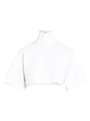 Turtleneck Crop T-Shirt