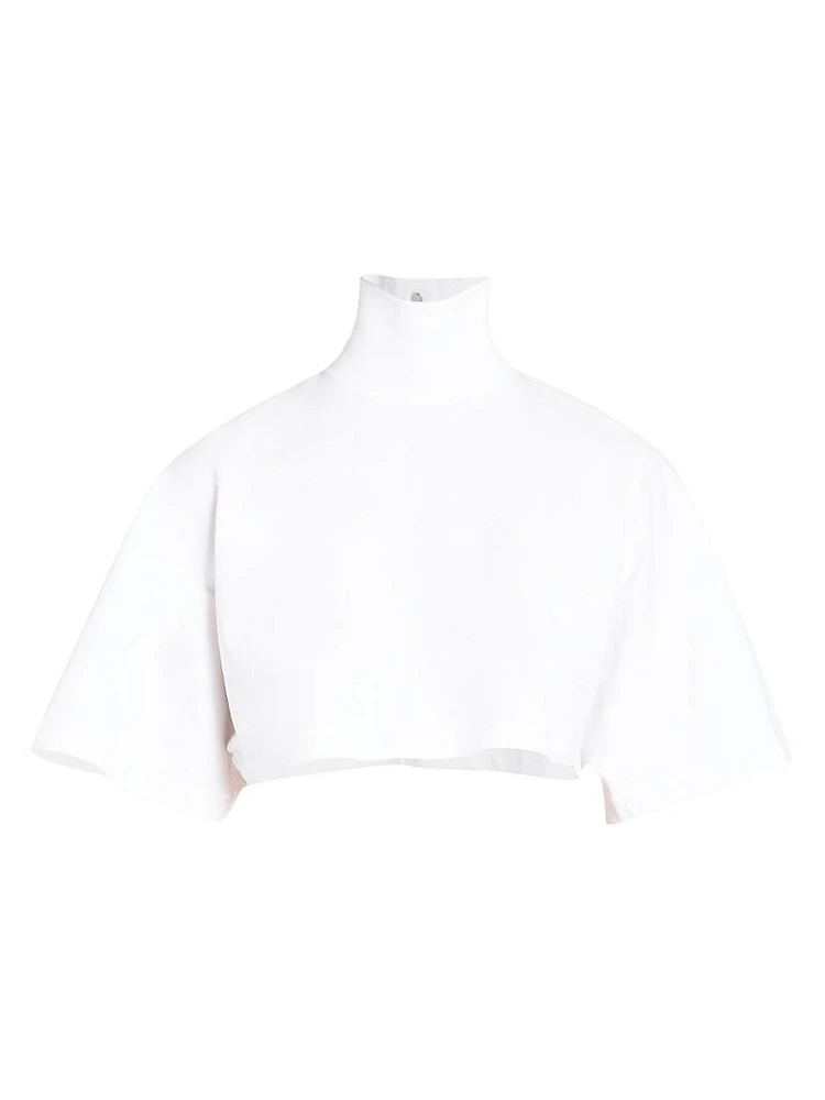 Turtleneck Crop T-Shirt