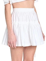 Deesse Tiered Cotton Miniskirt