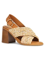 Jaicey 80MM Crisscross Leather Sandals