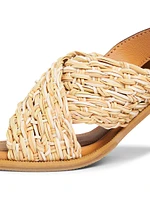 Jaicey 80MM Crisscross Leather Sandals