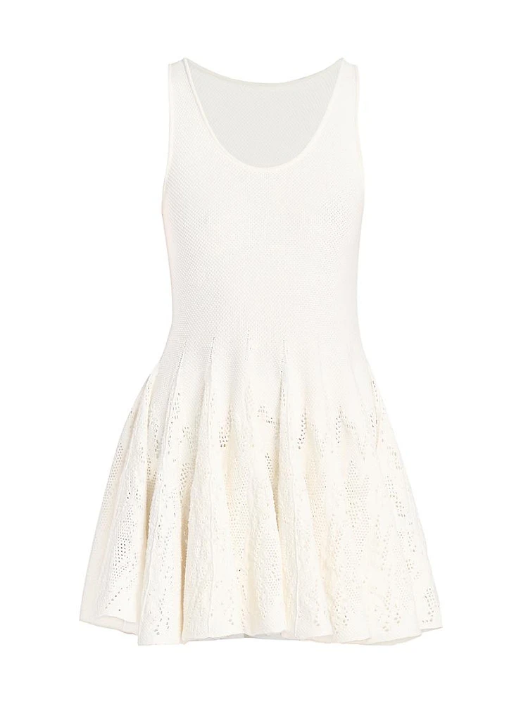 Skater Cotton Sleeveless Knit Minidress