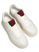 Re-Web Leather Sneakers