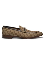 Lido Next Horsebit GG Canvas Loafers