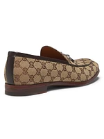 Lido Next Horsebit GG Canvas Loafers