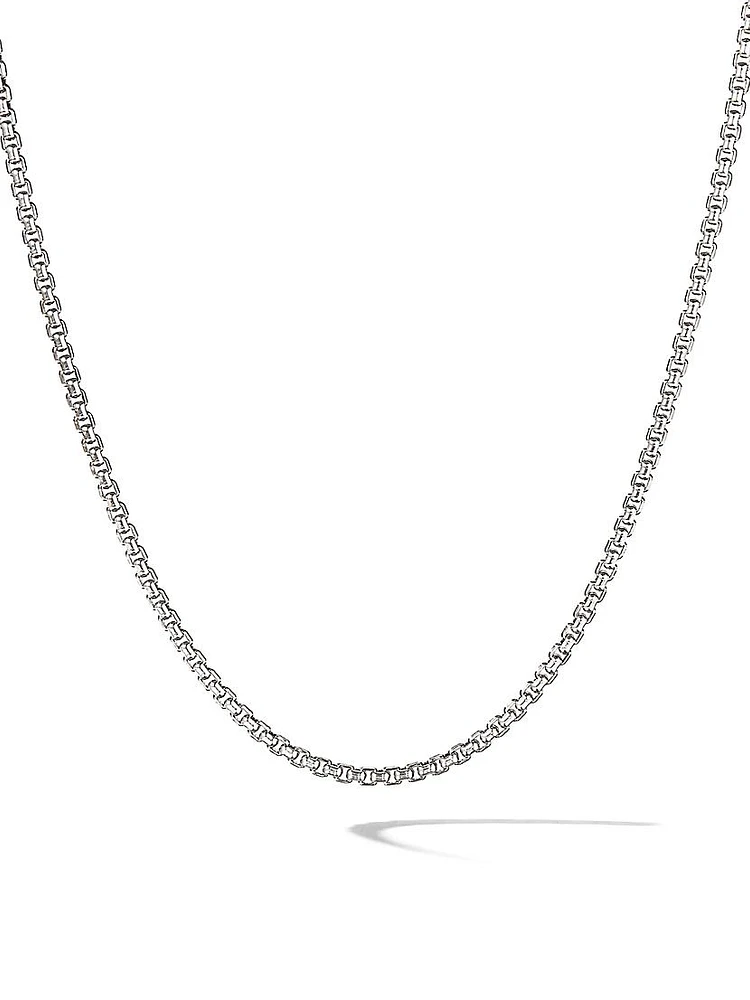 Box Chain Necklace Sterling Silver