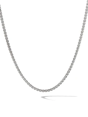 Box Chain Necklace Sterling Silver