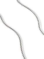 Box Chain Necklace Sterling Silver