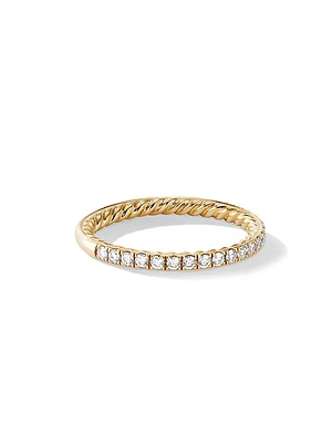 DY Eden Partway Band Ring in 18K Yellow Gold