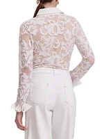 Joanna Lace Button-Front Shirt