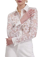 Joanna Lace Button-Front Shirt