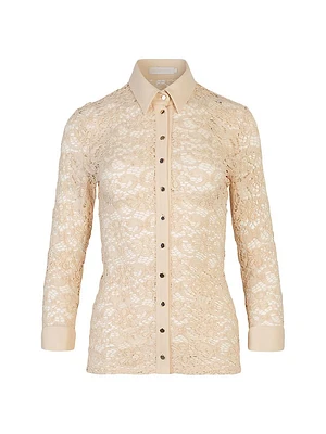 Amazone Lace Button-Front Shirt