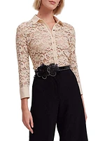 Amazone Lace Button-Front Shirt