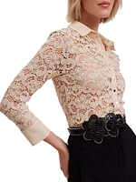 Amazone Lace Button-Front Shirt