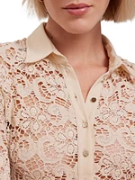 Amazone Lace Button-Front Shirt