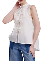 Marceline Bow Sleeveless Blouse