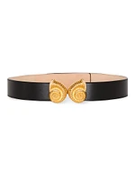 Double Snail Leather Belt