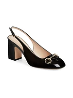 Lady Horsebit 75MM Patent Leather Pumps