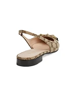 Erin GG Canvas Slingback Flats