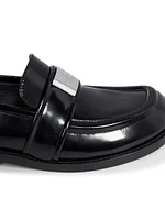 Bargot Logo-Plaque Leather Loafers