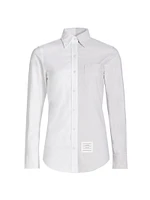 Two-Tone Cotton Oxford Shirt