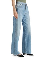 Taylor Double-Seam Wide-Leg Jeans