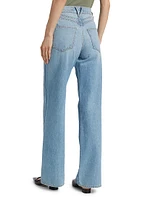 Taylor Double-Seam Wide-Leg Jeans