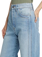 Taylor Double-Seam Wide-Leg Jeans