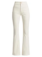 Beverly Patch-Pocket Flared Jeans