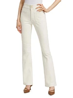 Beverly Patch-Pocket Flared Jeans