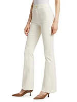 Beverly Patch-Pocket Flared Jeans