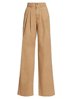 Mia Pleated Wide-Leg Pants