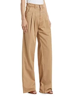 Mia Pleated Wide-Leg Pants