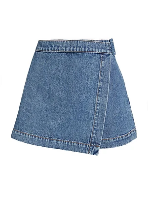 Diaz Wrap Denim Skort