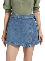 Diaz Wrap Denim Skort