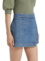 Diaz Wrap Denim Skort