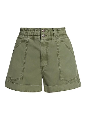 Salma Twill High-Rise Shorts