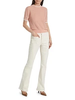 Tula Linen-Blend Short-Sleeve Sweater