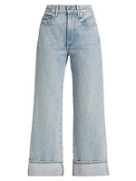 Taylor Wide-Leg Cuffed Jeans